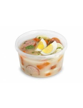 POJEMNIKI okrągłe + wieczko 250ml pojemnik 50szt MIĘKKI