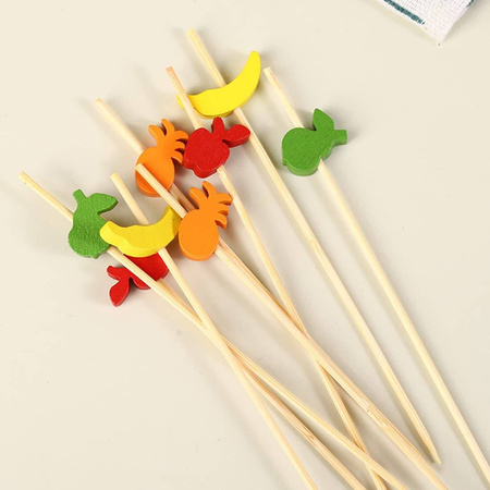 WYKAŁACZKI BANKIETOWE OWOCE 12CM 100SZT