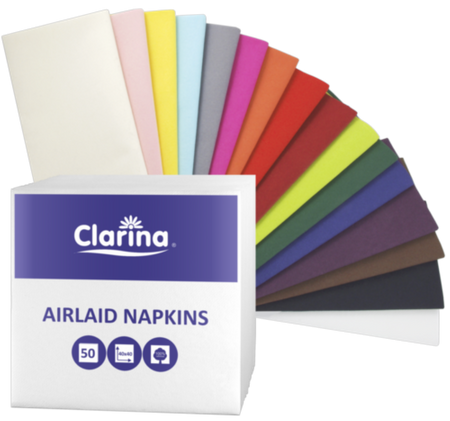 Serwetki flizelinowe AIRLAID białe 40x40cm 50szt