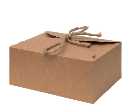 PUDEŁKO NA CIASTO 19x14x9CM wzór PS201 KRAFT a10szt