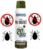 BROS spray na odzież - odstrasza i zabija kleszcze 90ml