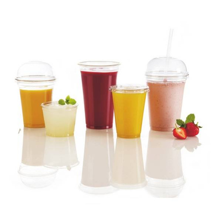 KUBEK PLASTIKOWY SMOOTHIE+ WIECZKO fi95mm 500ml a50szt