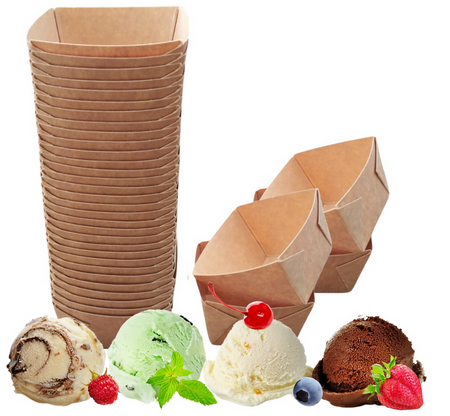 TACKA/MISECZKA PAPIEROWA KRAFT 130ML 50SZT