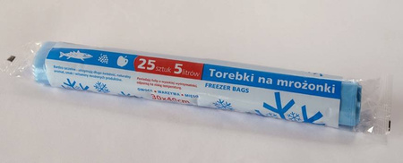 WORECZKI DO MROŻENIA NA ŻYWNOŚĆ 30x40CM 25SZT