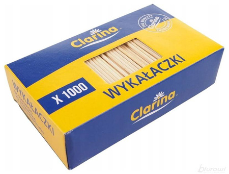 WYKAŁACZKI DREWNIANE BOX 1000 sztuk CLARINA