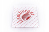 TOREBKA PAPIEROWA +PE HAMBURGER 17x16CM 250SZT CZERWONY NAPIS HAMBURGER