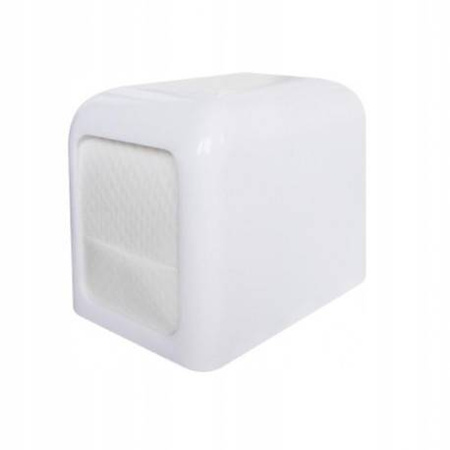 PODAJNIK DYSPENSER PLASTIKOWY BIAŁY DO SERWETEK 17x17cm