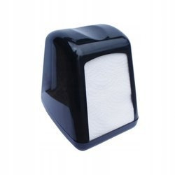 PODAJNIK DYSPENSER PLASTIKOWY CZARNY DO SERWETEK 17x17cm