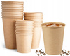 Kubek papierowy do kawy KRAFT mocny na ciepłe i zimne napoje 180ml 50szt