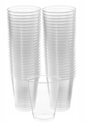 KUBEK PLASTIKOWY JEDNORAZOWY TRANSPARENTNY 200ML a100szt