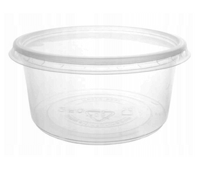 WIECZKA PRZEŹROCZYSTE DO POJEMNIKÓW PP 250/350/500/750/1000 ml a50szt + Pojemnik na zupę Miska garmażeryjna PP okrągła 500ml a50szt