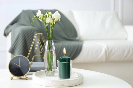 ŚWIECE pieńkowe WOTYWNE BIAŁY PERŁOWY ŚWIECZKI x4