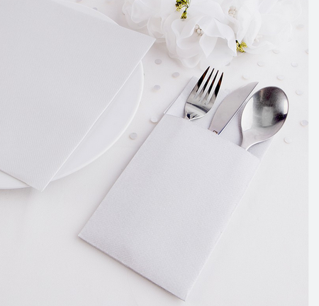 Serwetki gastronomiczne CLARINA kangurek biały 32x38cm 50szt