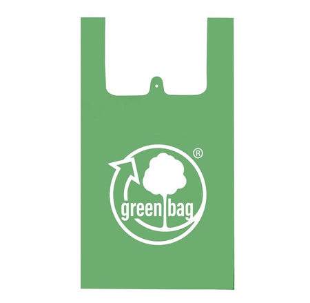 Torba ekologiczna bawełniana soniczna ZIELONA GREEN BAG wielorazowa 1szt