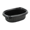 Pojemniki do dań muszelka karbowana czarna mocna 350ml 80szt