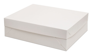PUDEŁKO NA CIASTO KARTONIK NA PĄCZKI BIAŁY 24x18x7 a50szt