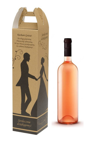 Opakowanie na alkohol 7,5x7,5x29,5cm wzór B04 a10szt