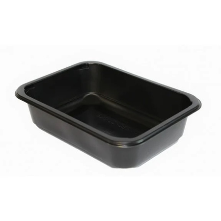 POJEMNIKI CZARNE DO ZGRZEWU NIEDZIELONE 650ML 187/137/36 640SZT