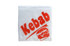 TOREBKA PAPIEROWA + PE KEBAB 15x16cm a250szt CZERWONY NAPIS KEBAB