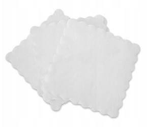 SERWETKI ZĄBKOWANE GASTRONOMICZNE  BIAŁE 15x15 CM 200SZT