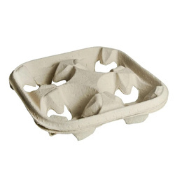 PODSTAWKA NA 4 KUBKI PULPA PAPIEROWA 1SZT