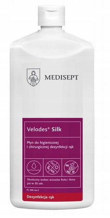 VELODES SILK PŁYN DO DEZYNFEKCJI RĄK Z POMPKĄ 1L