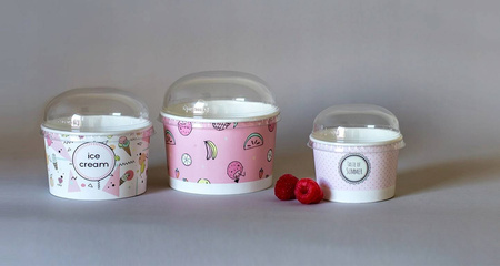 Miska pap. do lodów PASTELLE 245ml 25szt