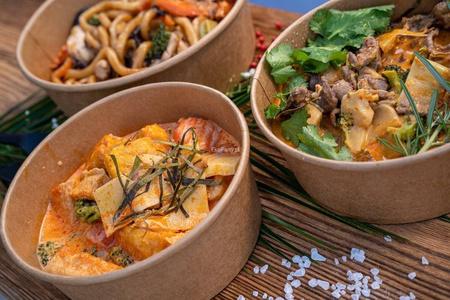 MISKA KRAFT 1000ML 50SZT+ WIECZKO KRAFT 50SZT