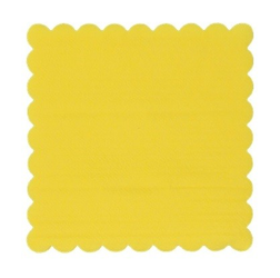 SERWETKI ZĄBKOWANE GASTRONOMICZNE ŻÓŁTE 15x15 cm 120 SZT