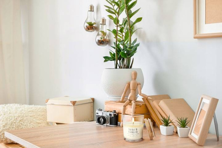 Świeca eko z drewnianym knotem ŚCIĘTE RÓŻE 190G