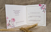 ZAPROSZENIA ŚLUBNE Z KOPERTAMI WZÓR KWIATY 10SZT