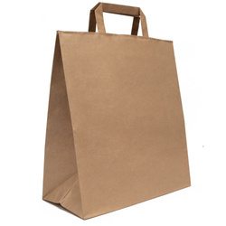 TORBA PAPIEROWA SZARA Z UCHEM 30,5x17x42,5cm a1szt