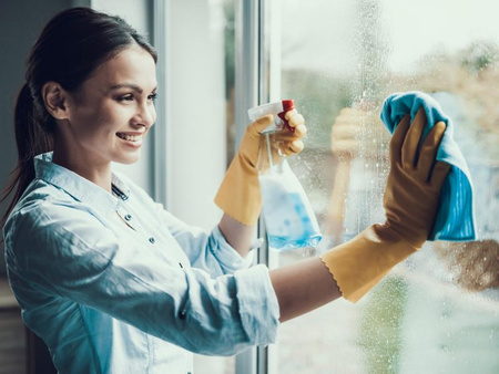 Płyn do szyb i luster window amoniak niebieski spray mocny 750 ml