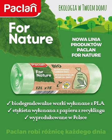 WORKI NA ŚMIECI PACLAN BIODEGRADOWALNE 60L a6szt