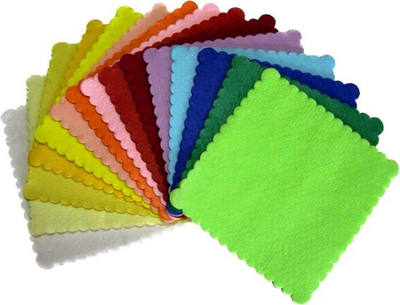 SERWETKI ZĄBKOWANE GASTRONOMICZNE BIAŁE 15x15 CM 200SZT