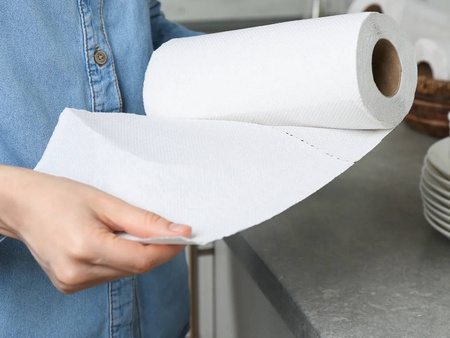 RĘCZNIK PAPIEROWY KUCHENNY MAKULATURA BIAŁA DWUWARSTWOWY 50m a1szt