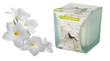 ŚWIECA ZAPACHOWA BISPOL BIAŁE KWIATY