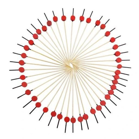 WYKAŁACZKI BANKIETOWE KÓŁKO CZERWONE 12CM 100SZT