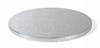 PODKŁAD POD TORT OKRĄGŁY SREBRNY GRUBY fi23cm a1szt