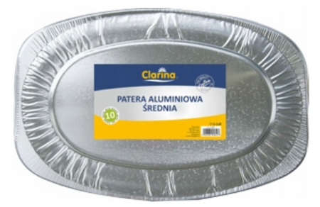 PATERA TACA ALUMINIOWA OWALNA ŚREDNIA a10 szt
