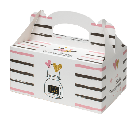 PUDEŁKO NA CIASTO 19x14x9CM wzór PS23 SŁOIK a10szt
