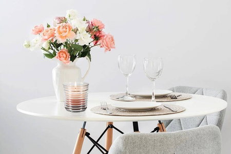 Bispol Świeca trójkolor w szkle LETNI PORANEK