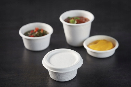 WIECZKA NA SOS PIZZA 60ML Z TRZCINY CUKROWEJ 100 SZT