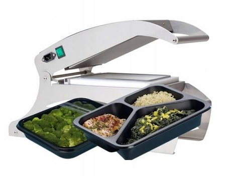 POJEMNIK CATERINGOWY DO ZGRZEWU TRÓJDZIELONY 227x178x30MM 500ML 50 SZT