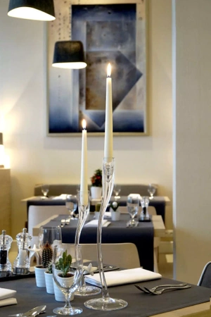 ŚWIECA STOŻKOWA ŚWIECZKA STOŁOWA BIAŁY PERŁOWY a10