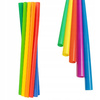 SŁOMKI PROSTE KOLOROWE PLASTIKOWE 15CM 500SZT
