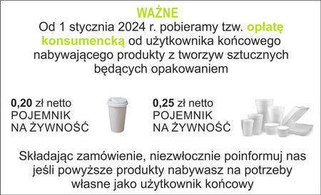Pojemnik garmażeryjny PP okrągły 500ml a50szt
