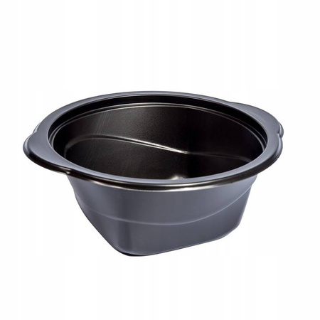 Pojemniki do zgrzewu miska na zupę flaczarka CZARNA 500ml 50 szt