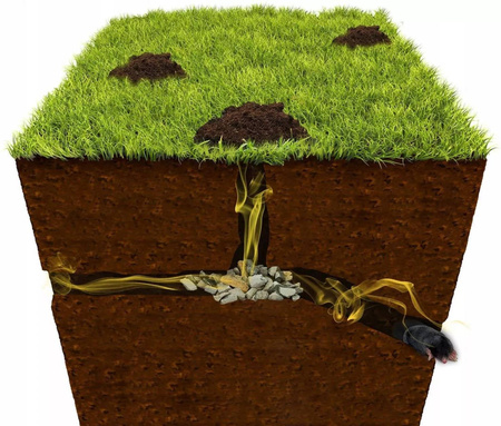 BROS KARBID GRANULOWANY ŚRODEK NA KRETY 500g