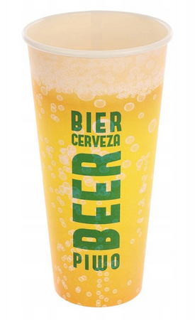 KUBEK KUFEL PAPIEROWY DO PIWA 500ML - 50szt